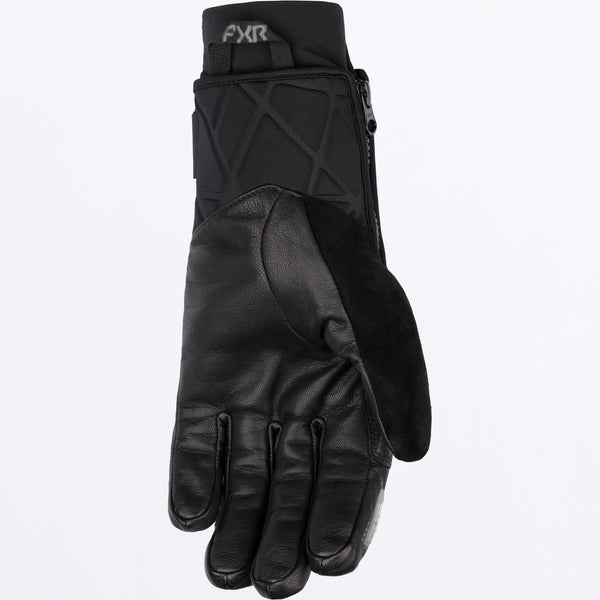 Gants à manchette courte en cuir d'hélium noir (SKU 260813-1000 Extra)