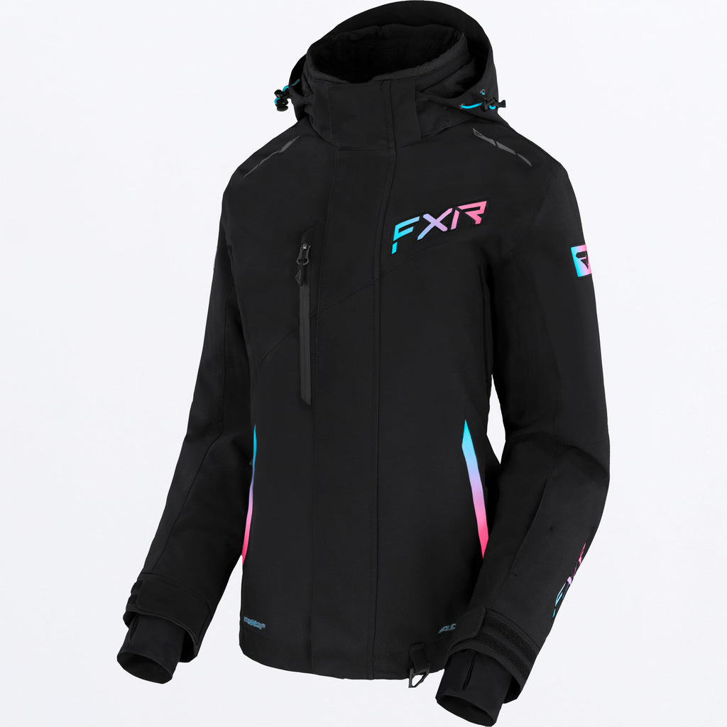 Women s Edge Jacket Black Sky Blue E Pink Fade 16