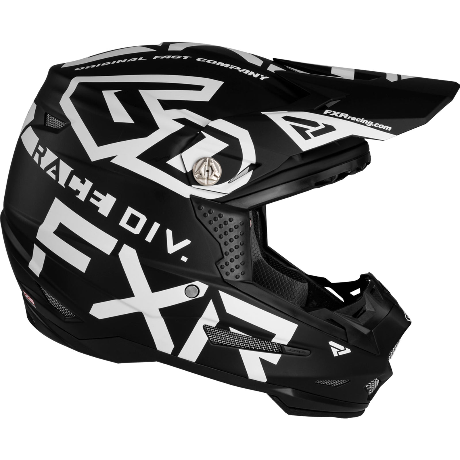 Fxr Atr-2y Youth Helmet Visor/peak Black/white Cap FXR Racing