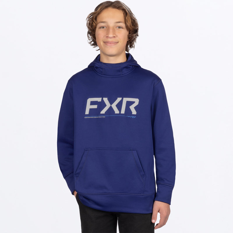 YthHydrogenTechPO_Hoodie_DeepCobaltGrey_SKU_262212-_4505_Front