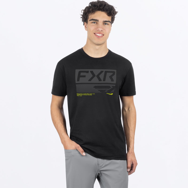MElevatePremium_T-Shirt_BlackHiVis_SKU_261309-_1065_Front
