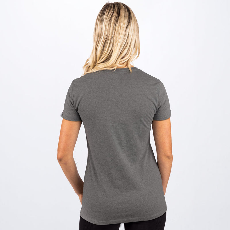 T-shirt à encolure en V Ride X pour femme